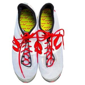 🏃👟 NEWTON IRONMAN White and Red Distance Running Shoes Men’s size 13.